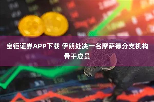 宝钜证券APP下载 伊朗处决一名摩萨德分支机构骨干成员