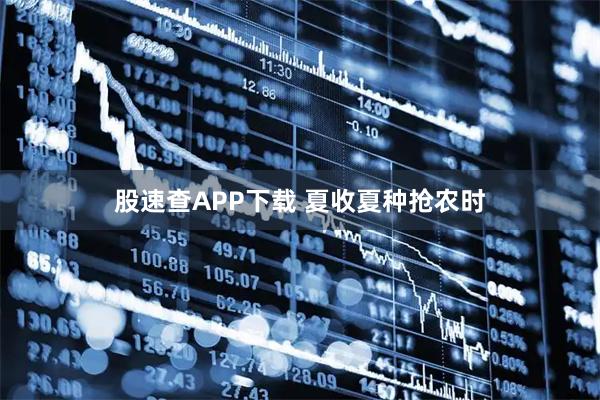 股速查APP下载 夏收夏种抢农时